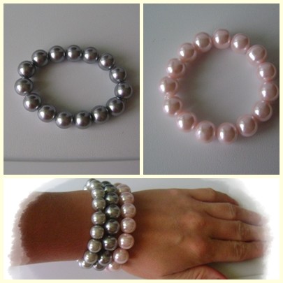 Perłowe bransoletki