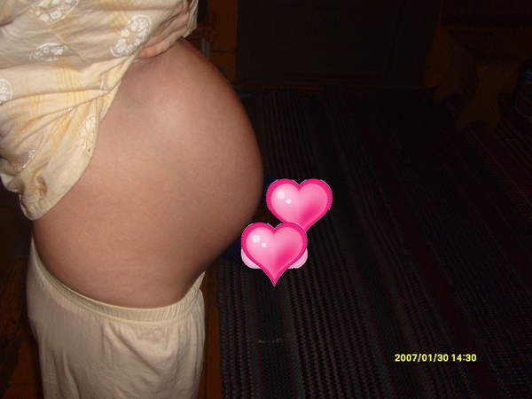 Początek 37 tygodnia ciąży:)